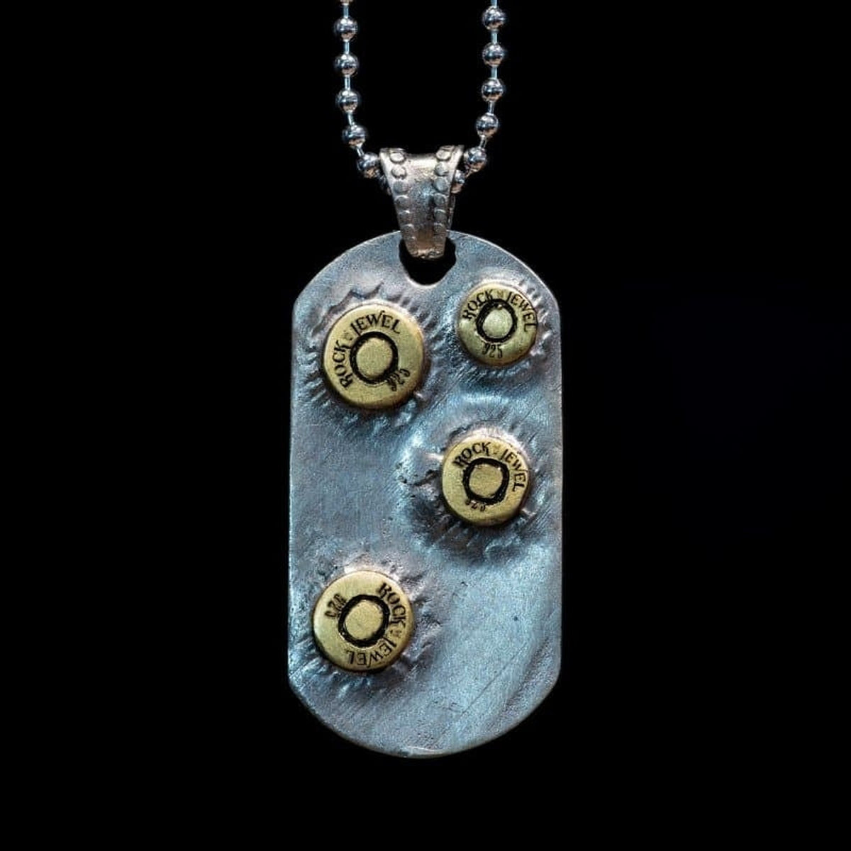 RJ BULLET DOG TAG G Rock and Jewel