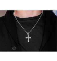 SMALL CROSS ZIRCONIA BLANCA