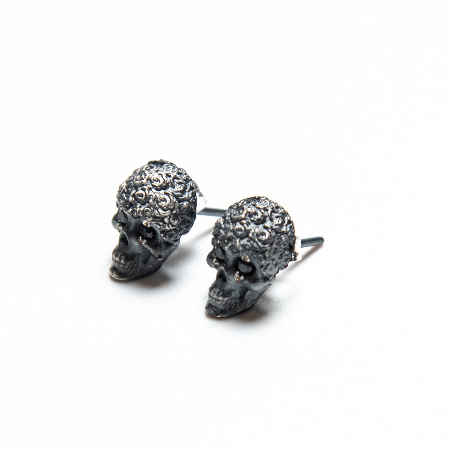 ROSES SKULL EARRINGS