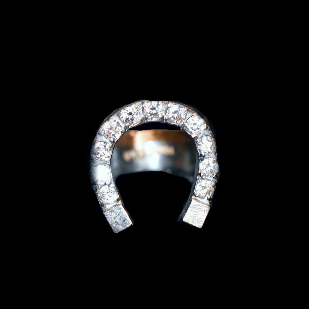 HORSESHOE RING ZIRCONIA BLANCA