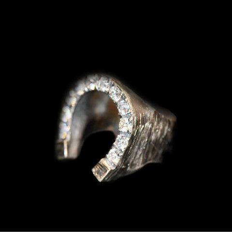 HORSESHOE RING ZIRCONIA BLANCA