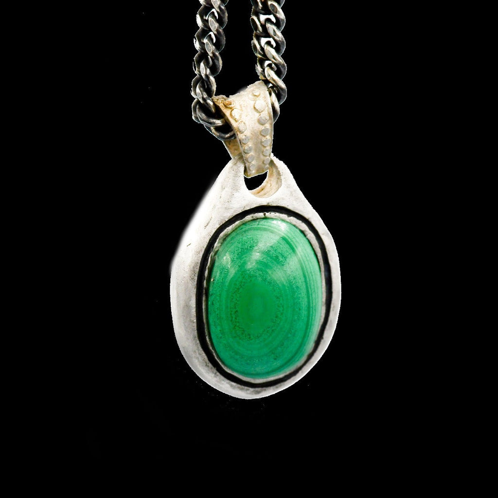 BIG STONE PENDANT MALAQUITA
