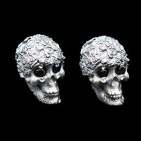 ROSES SKULL EARRINGS