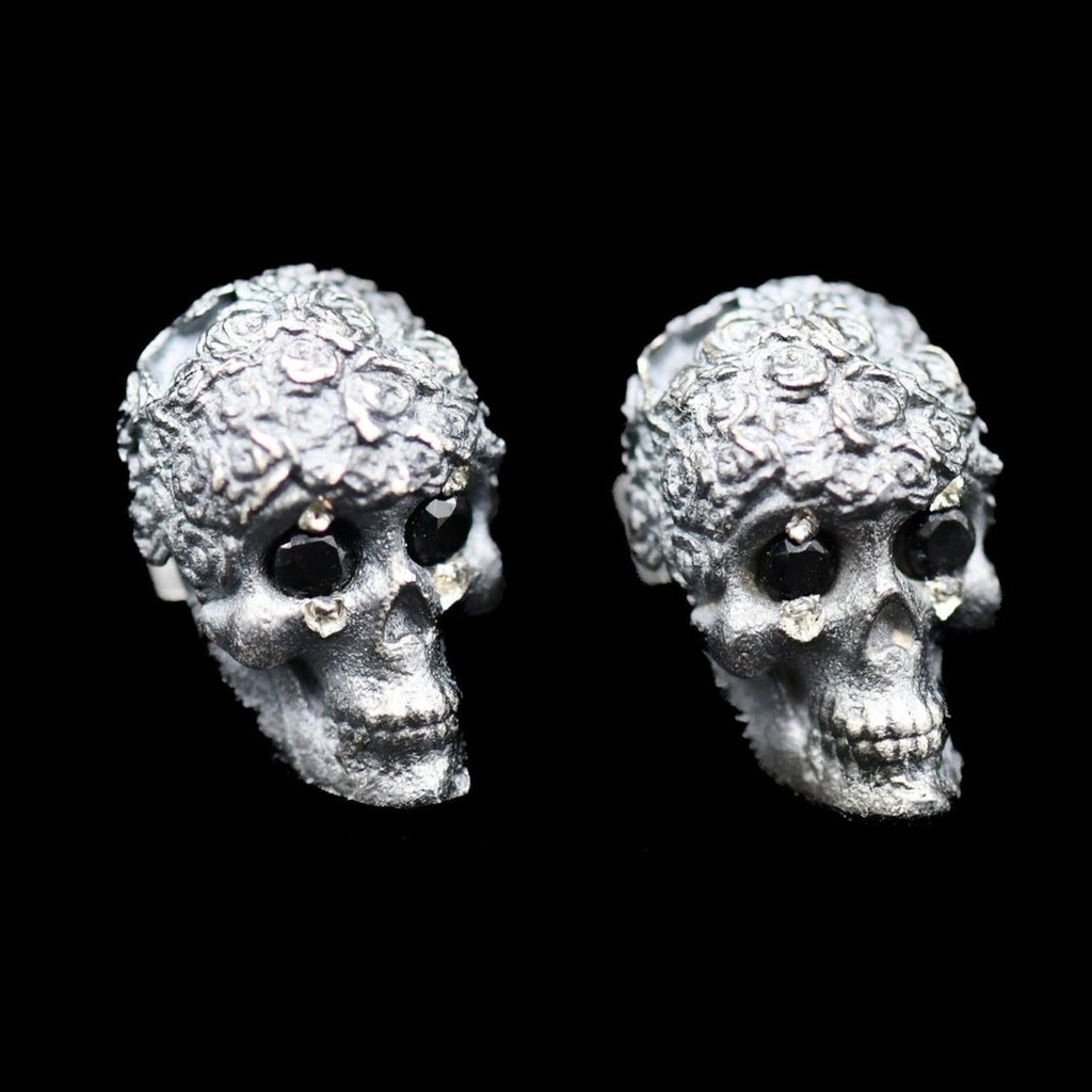 ROSES SKULL EARRINGS