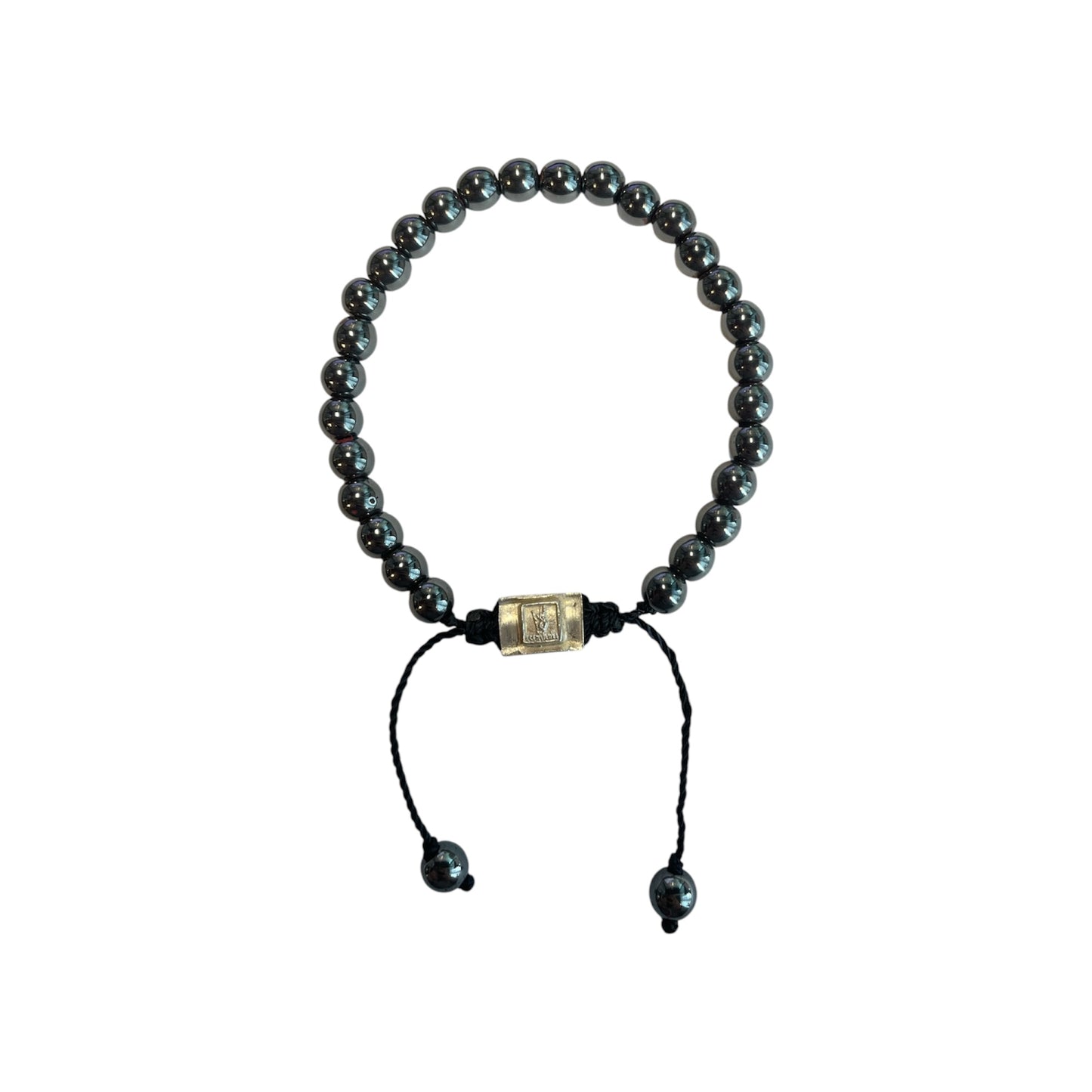 SILVER HEMATITE BRACELET