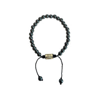 SILVER HEMATITE BRACELET