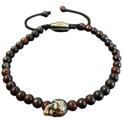 ONE SKULL JASPER BRACELET