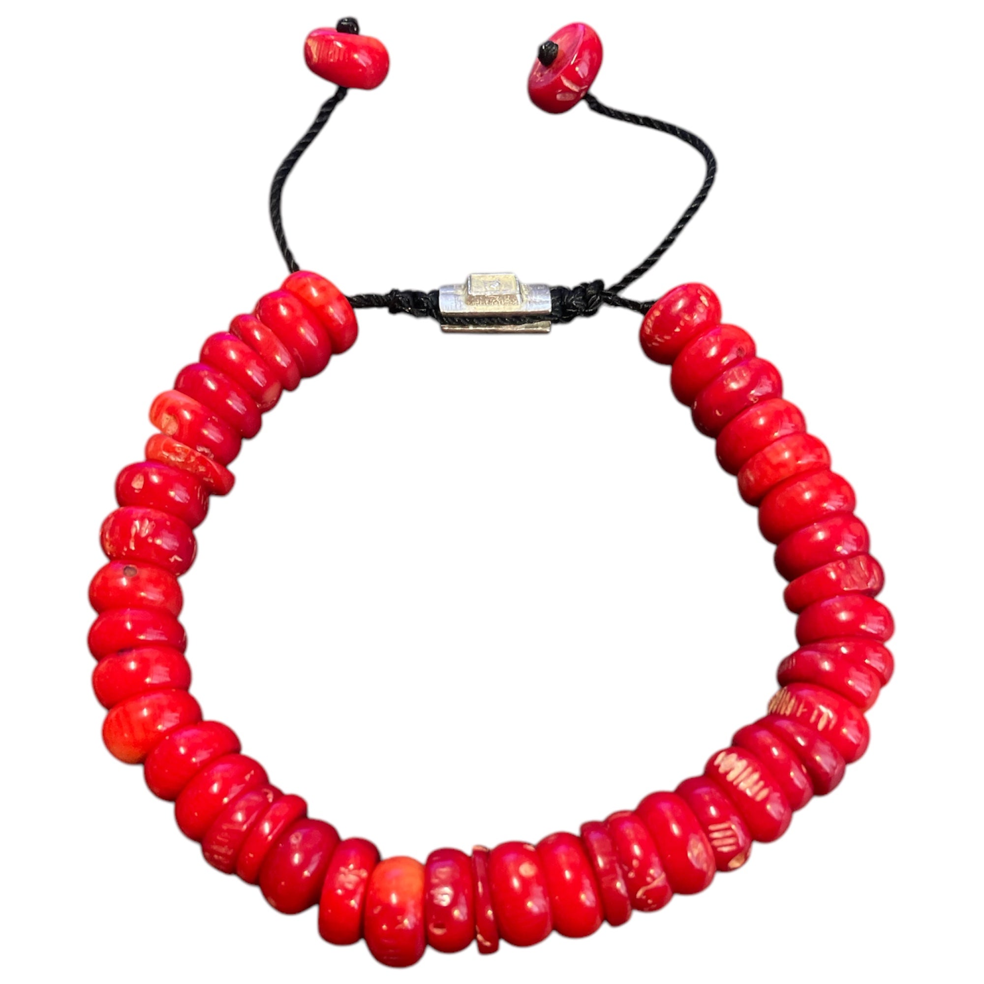 CIRCLE RED STONE BRACELET