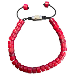 CIRCLE RED STONE BRACELET