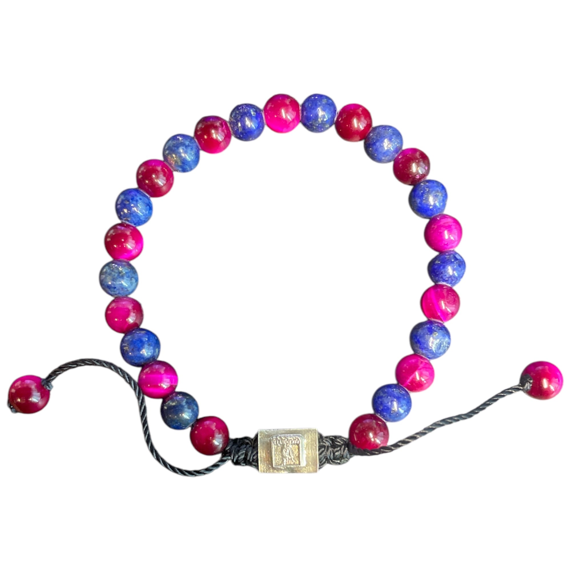 COMBINED BEADS LAPISLAZULI AND PINK TIGER EYE