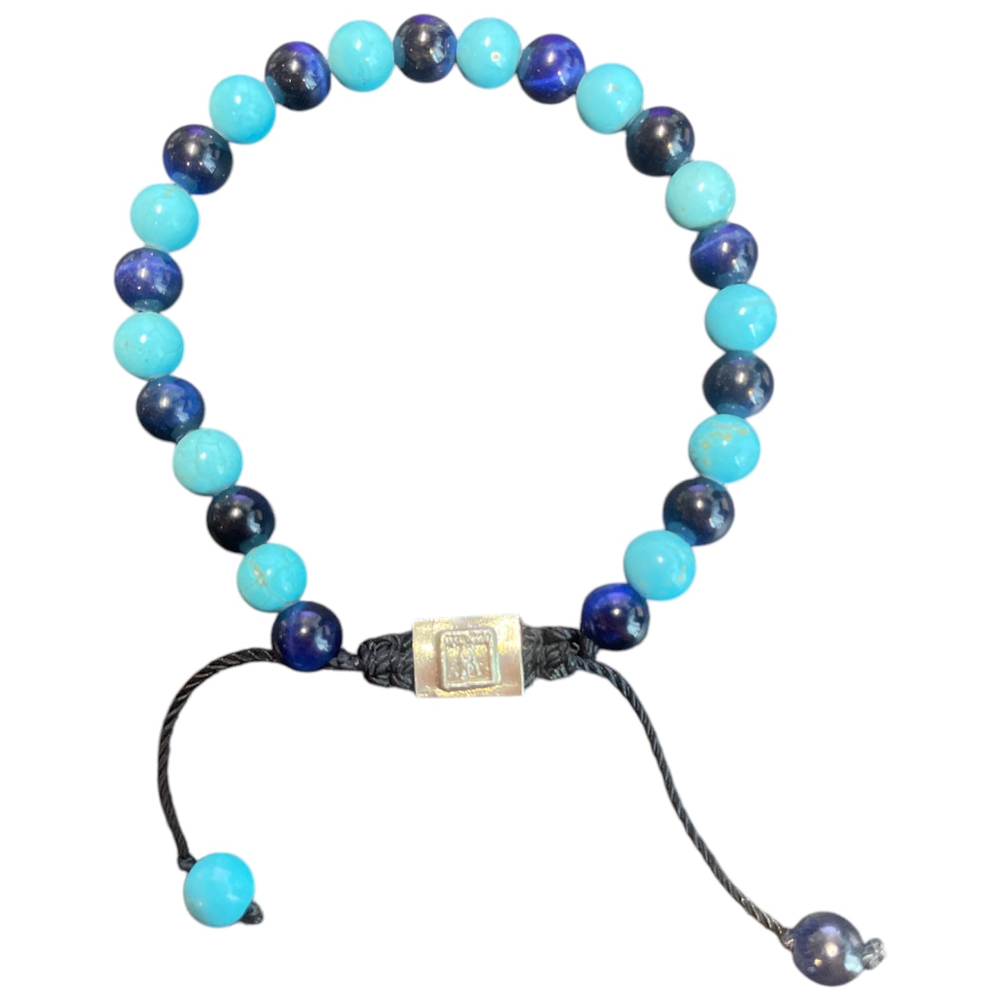 COMBINED BEADS TURQUESA AND BLUE TIGER EYE