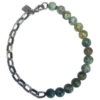 SILVER N STONE BRACELET