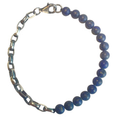 SILVER N STONE BRACELET