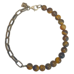 SILVER N STONE BRACELET