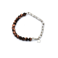 SILVER N STONE BRACELET