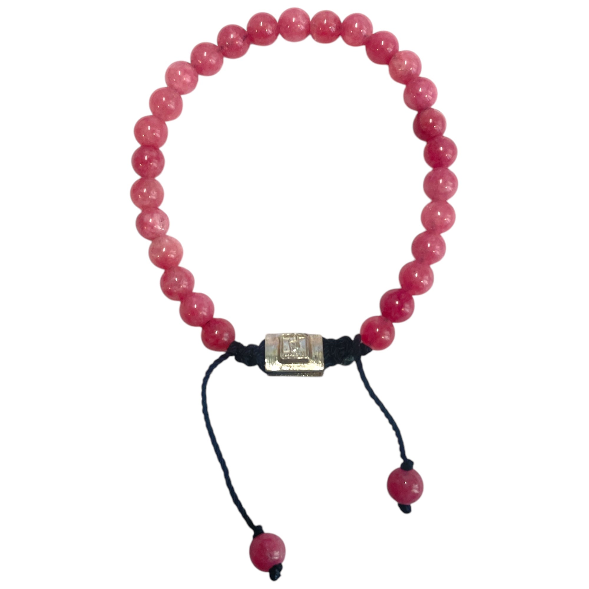 CRACKLE PINK QUARTZ BRACELET