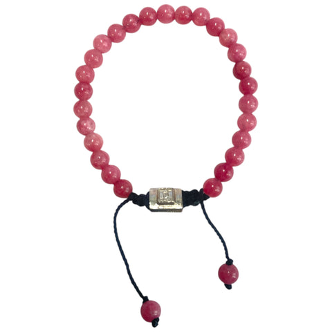 CRACKLE PINK QUARTZ BRACELET