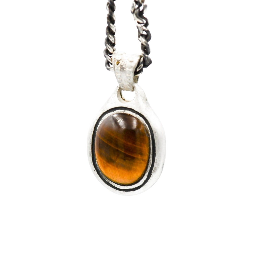 BIG STONE PENDANT OJO DE TIGRE
