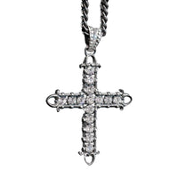 HEART CROSS ZIRCONIA BLANCA