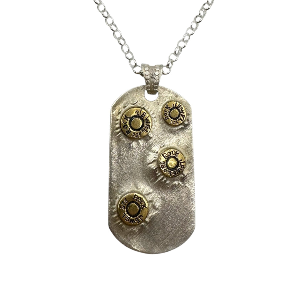 RJ BULLET DOG TAG GOLDEN SMALL