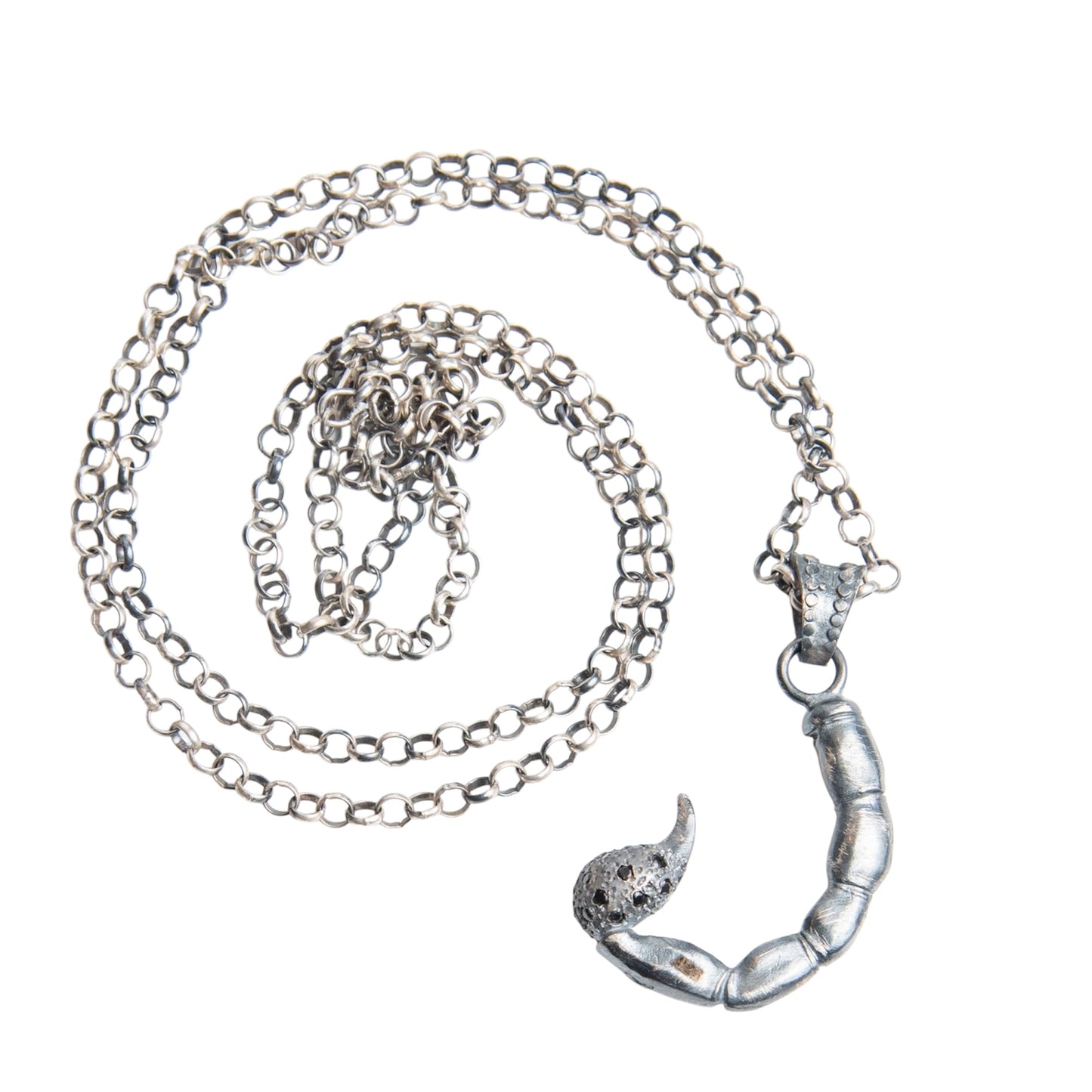 SCORPION TAIL ZIRCONIA NEGRA