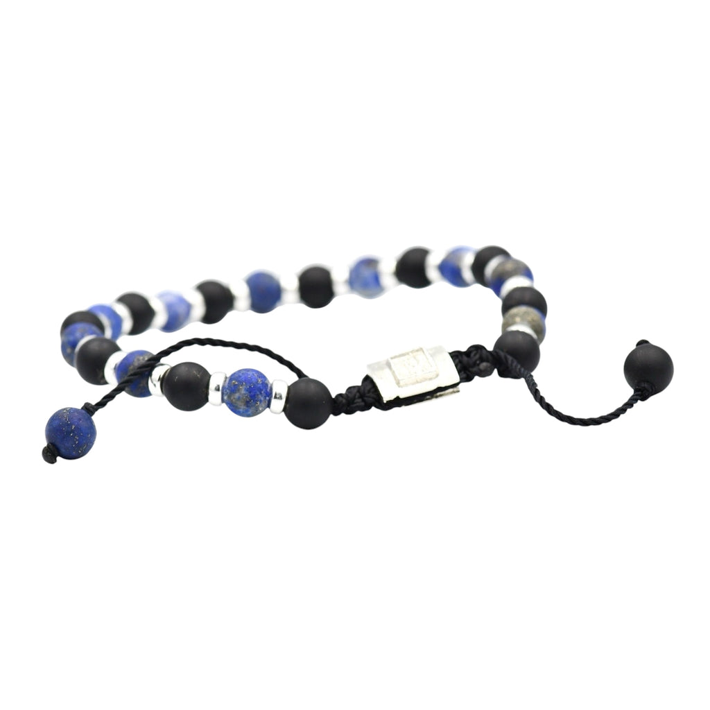 ONIX LAPISLAZULI MATTE DOMINO BRACELET
