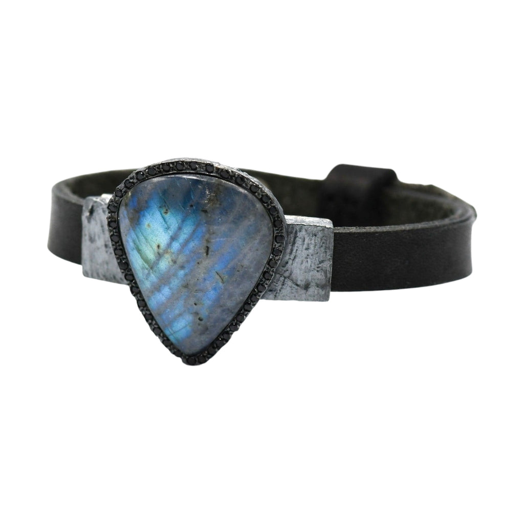 RJ GUITAR PICK STONE LABRADORITE BRACELET