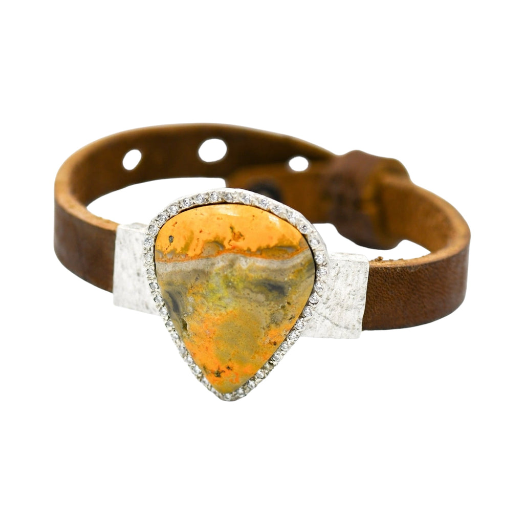 RJ GUITAR PICK STONE YELLOW AGATHA BRACELET