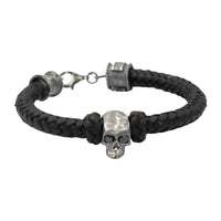 SKULL LEATHER BRACELET