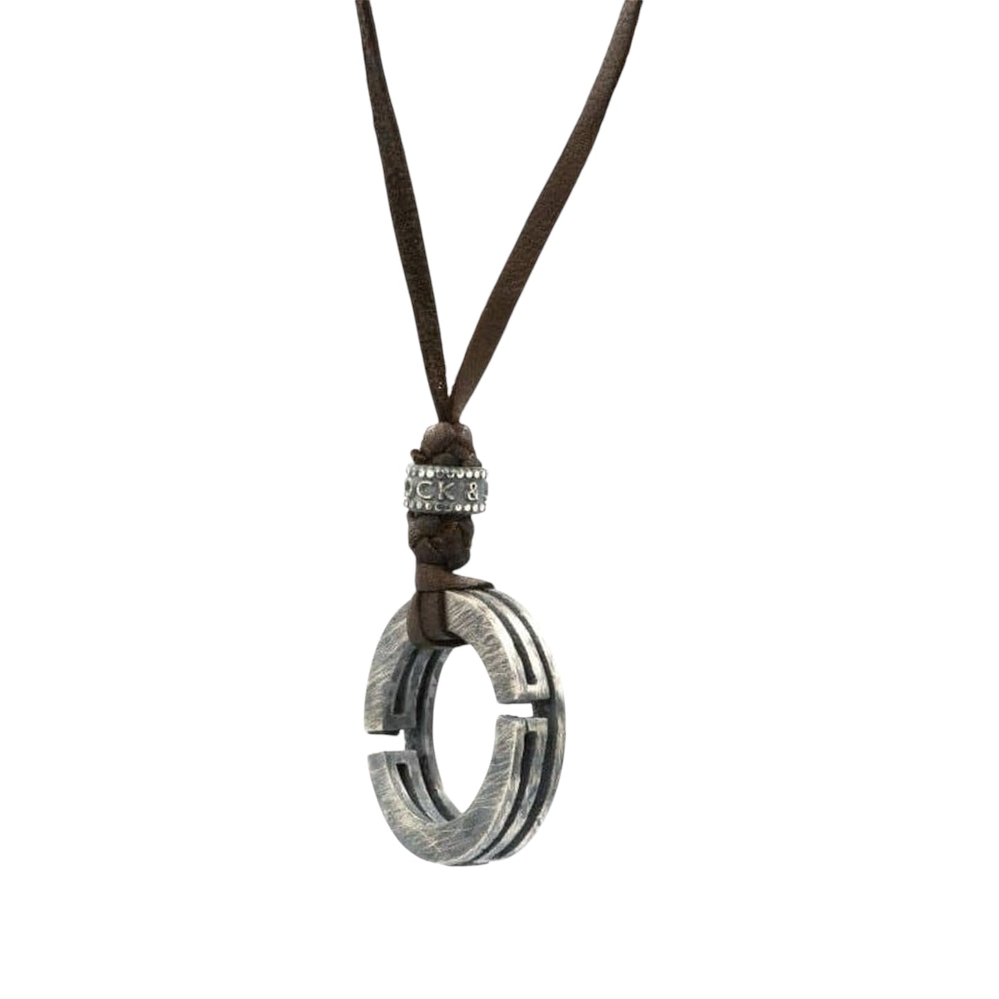 LABYRINTH LEATHER NECKLACE