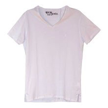 Cargar imagen en el visor de la galería, ICON T-SHIRT CUELLO V BLANCA CABALLERO
