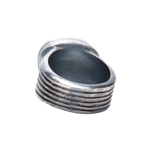 RJ GUITAR PICK STONE RING GREEN AGATHA