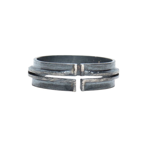 ROUNDED CROSS RING SMALL