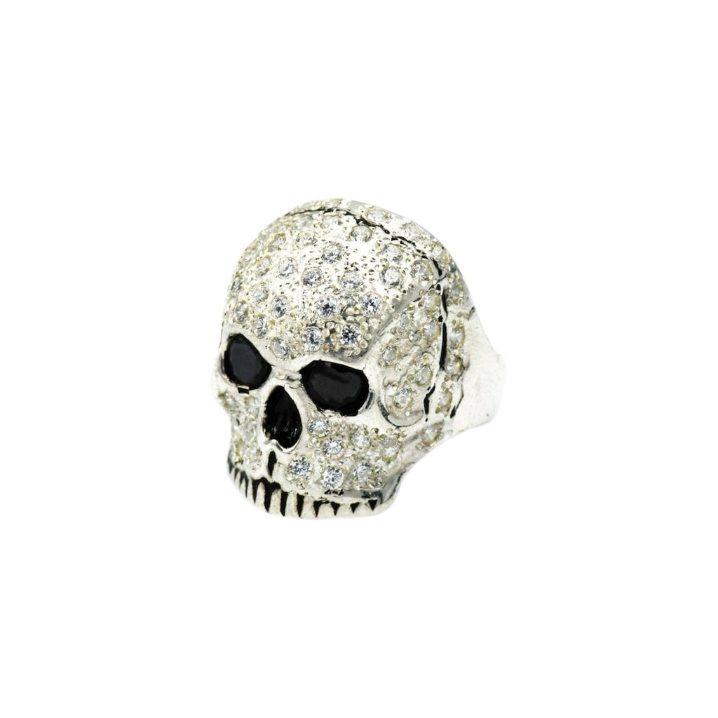 SKULL JOE WHITE STONE RING