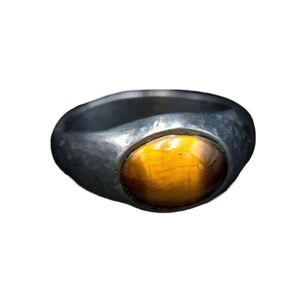 W OJO DE TIGRE EYE RING
