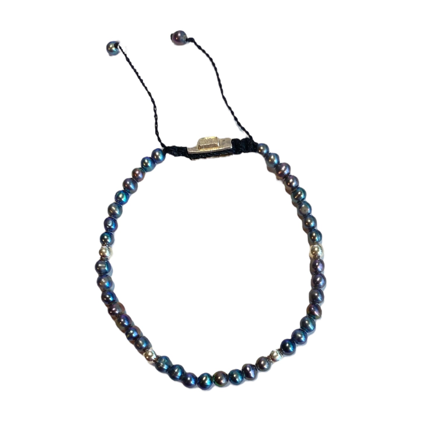 5 BALL RAINBOW PEARL BRACELET