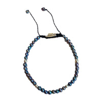 5 BALL RAINBOW PEARL BRACELET