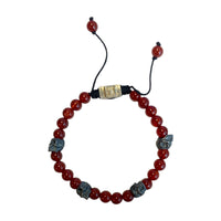 5 SKULLS CORNALINA ROJA