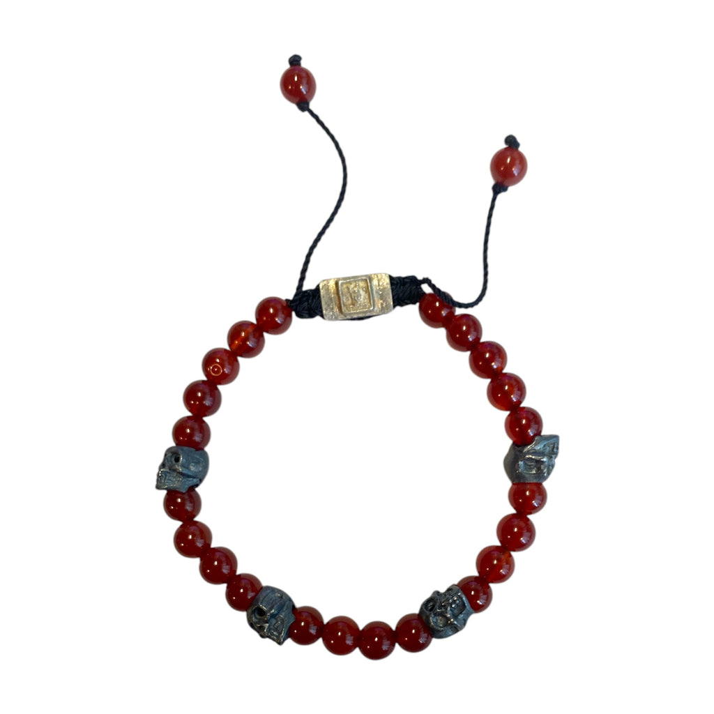 5 SKULLS CORNALINA ROJA