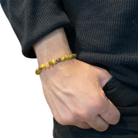 5 BALL BLONDE TIGER EYE BRACELET