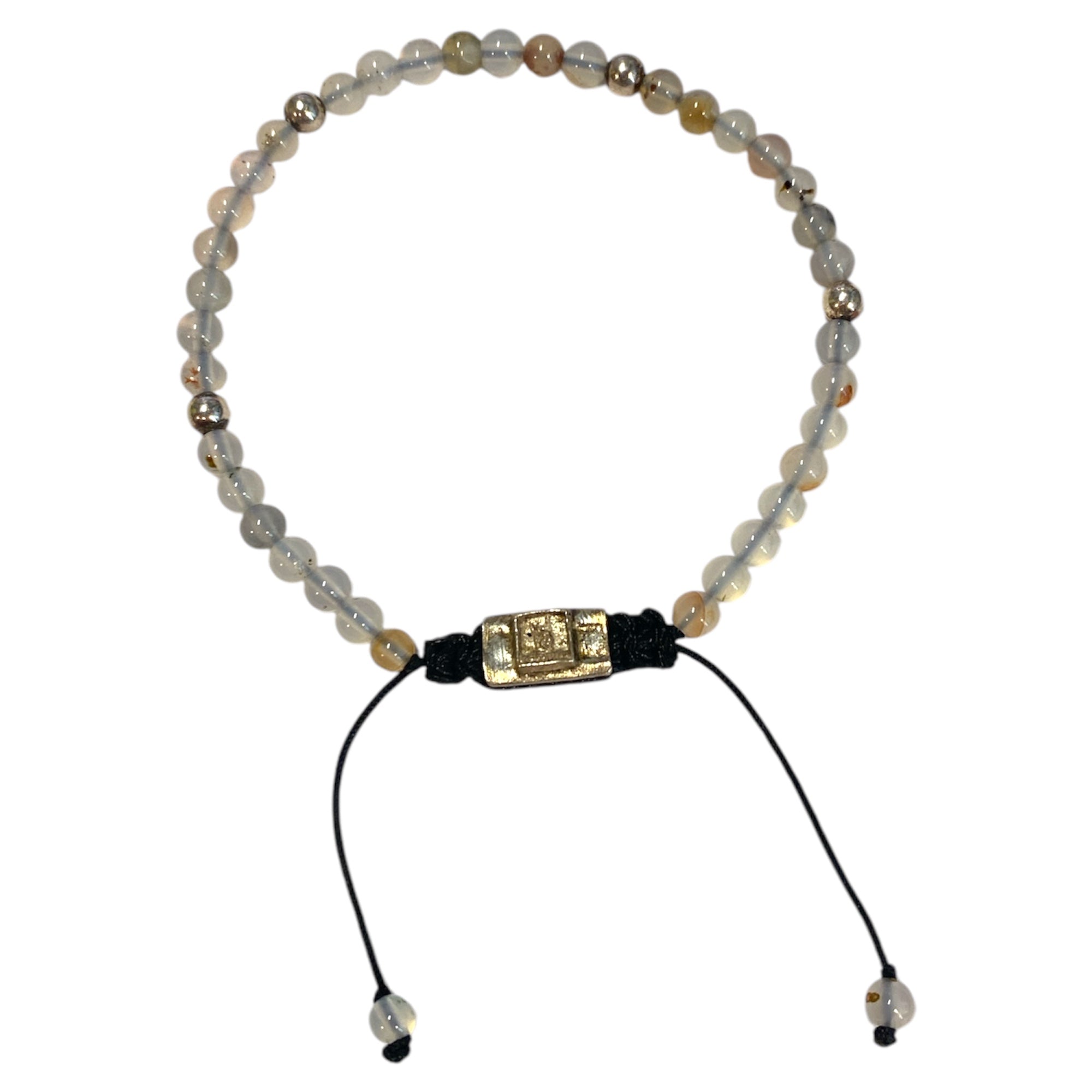5 BALL WHITE AGATHA BRACELET