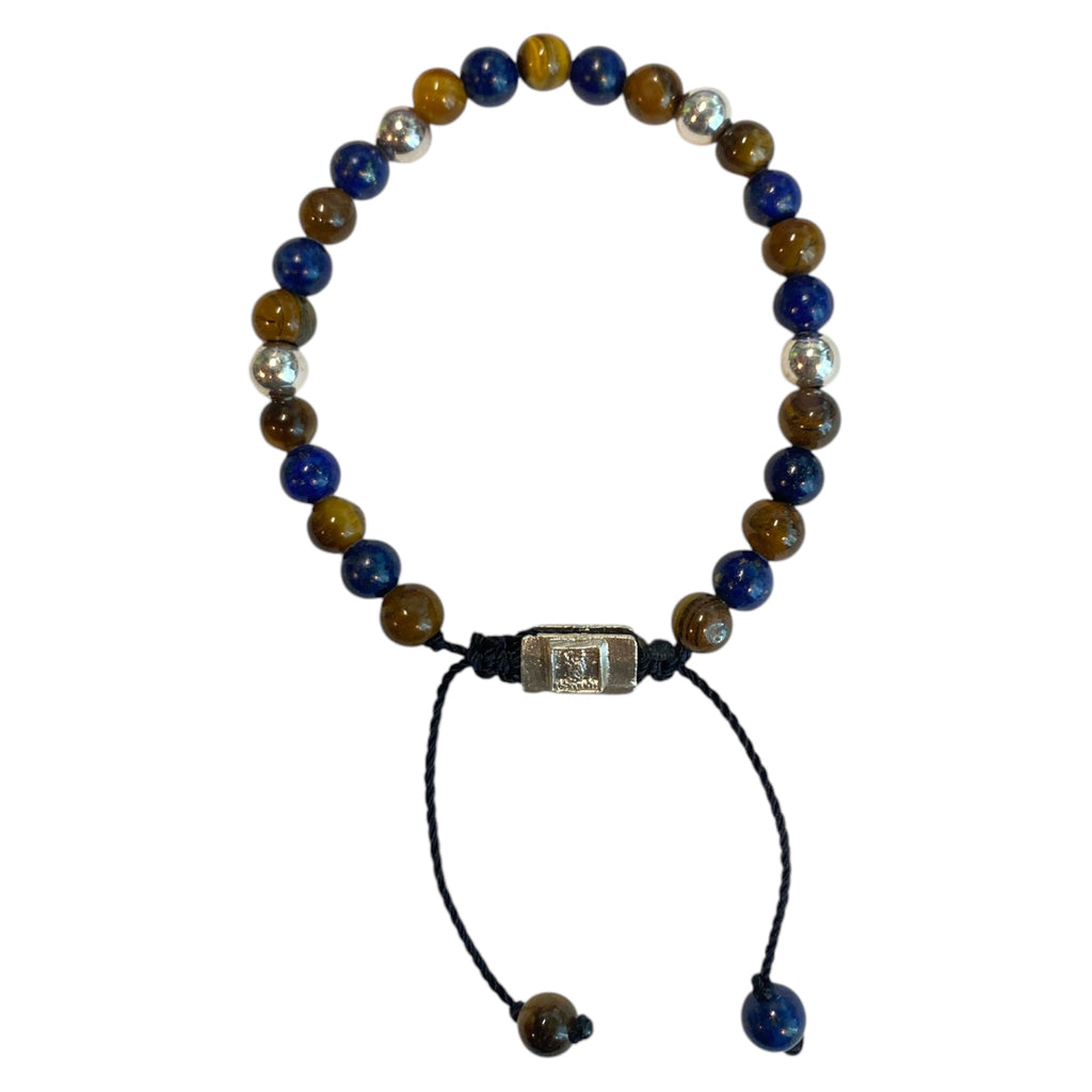 5 BALL COMBINED BEADS LAPISLAZULI AND TIGER EYE
