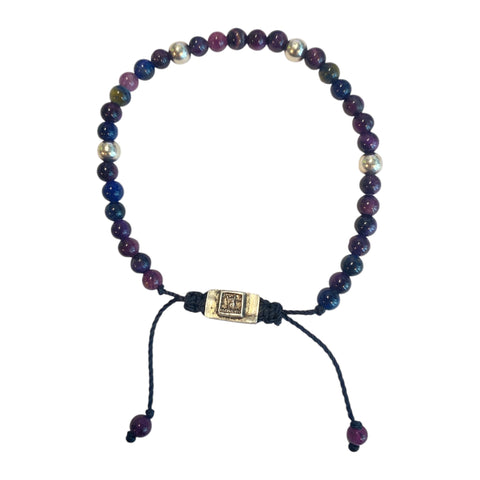 5 BALL TIGER EYE GALAXY BRACELET