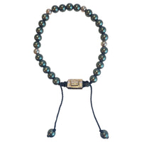 5 BALL GREEN HEMATITE BRACELET