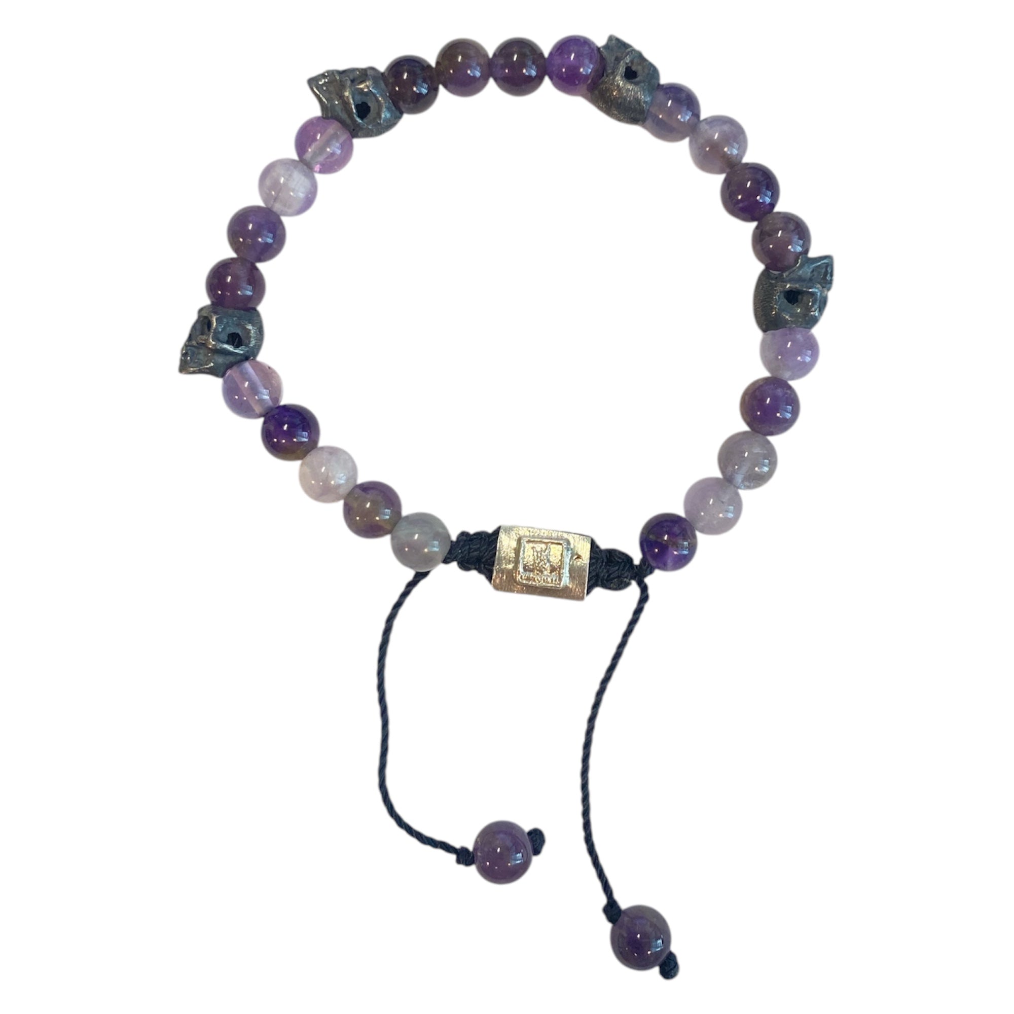 5 SKULLS AMETHYST
