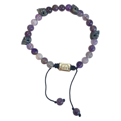 5 SKULLS AMETHYST