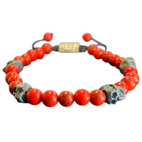 5 SKULLS HOWLITA ROJA BRACELET
