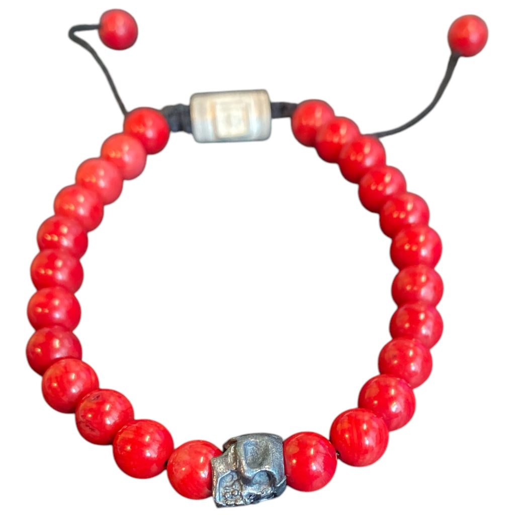 ONE SKULL RED STONE