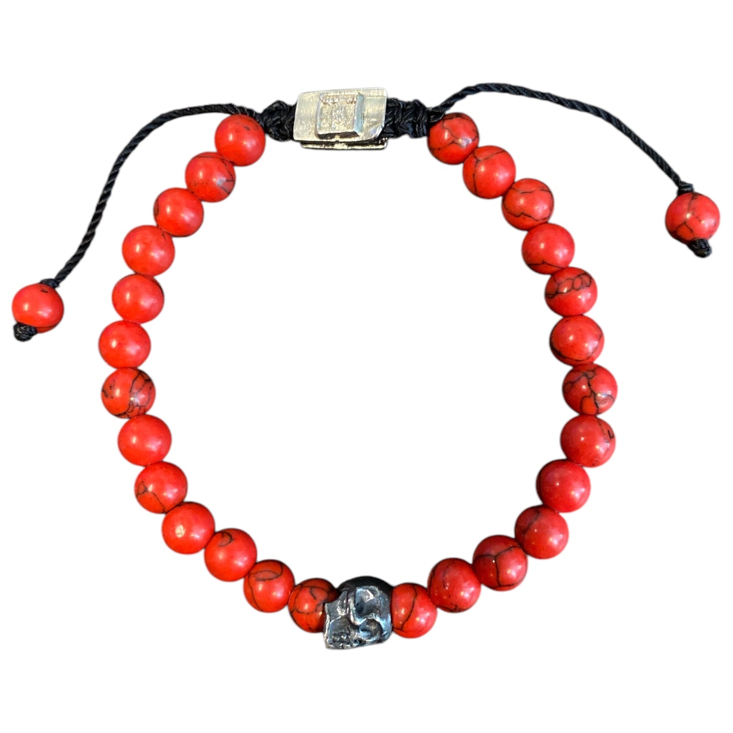 ONE SKULL HOWLITA ROJA BRACELET