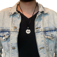 LEATHER AMULET EVIL EYE
